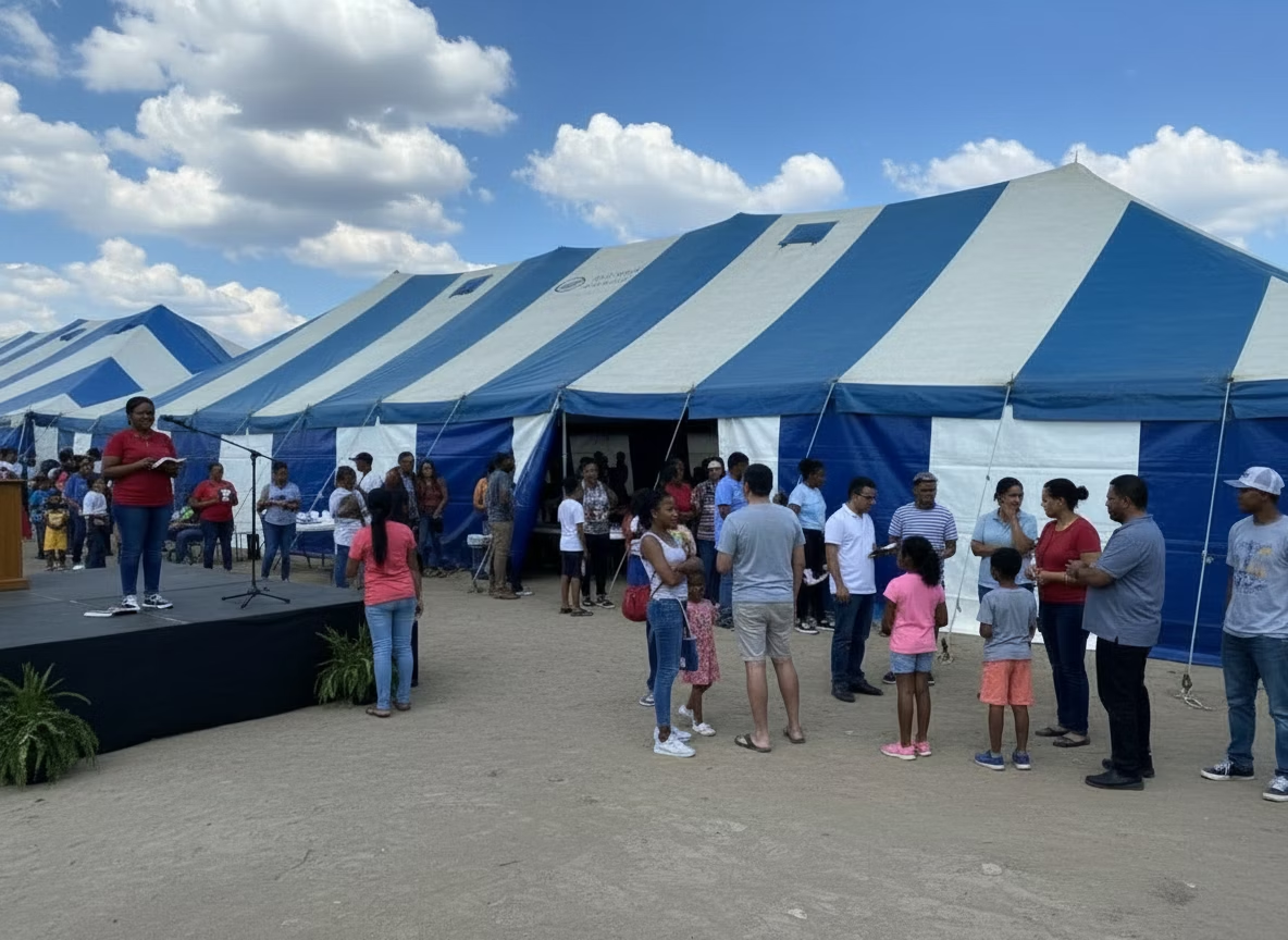 Judea Harvest tent campaign